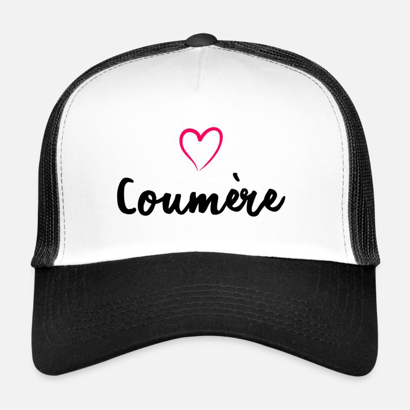 Coumère - Casquette trucker  - blanc/noir
