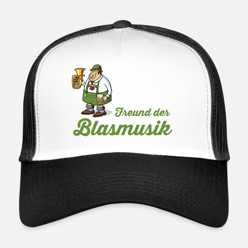 Freund der Blasmusik - Trucker Cap - Weiß/Schwarz