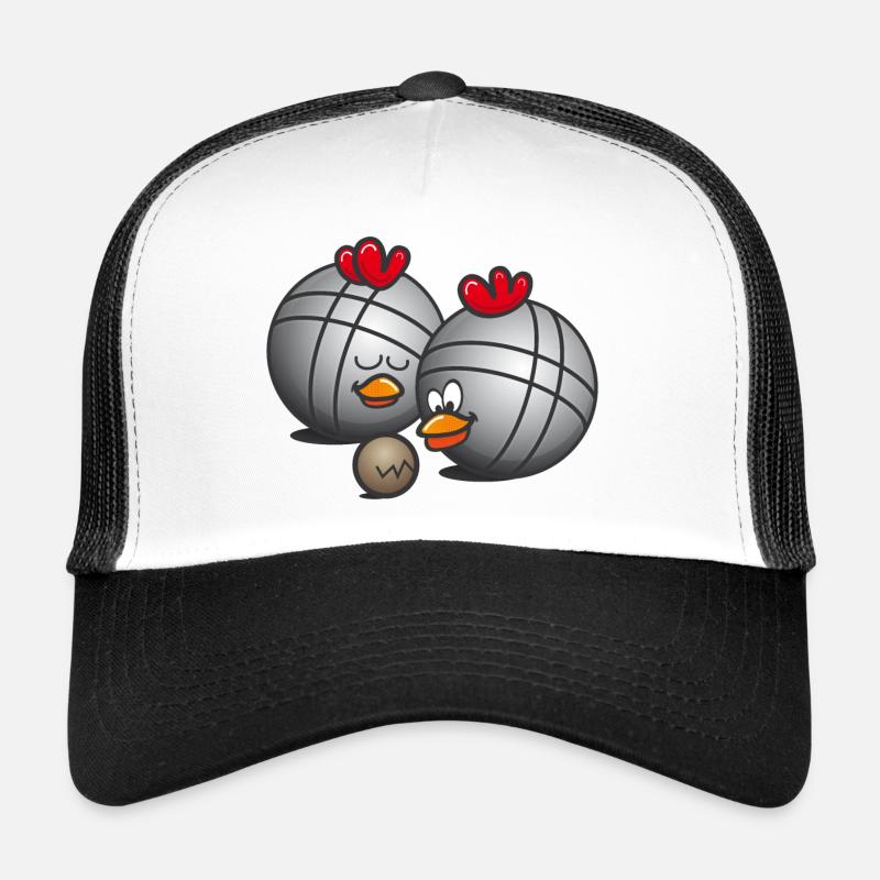 poule-de-petanque - comique Casquette trucker 