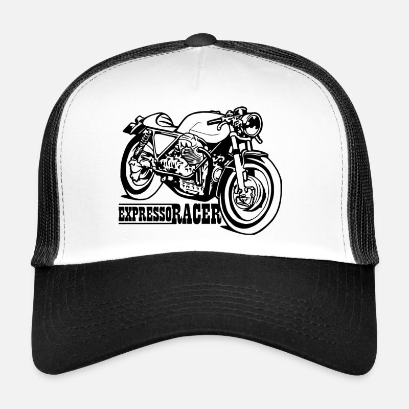 Expresso Racer - Casquette trucker - blanc/noir