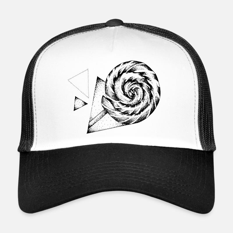 Sucette - Casquette trucker  - blanc/noir
