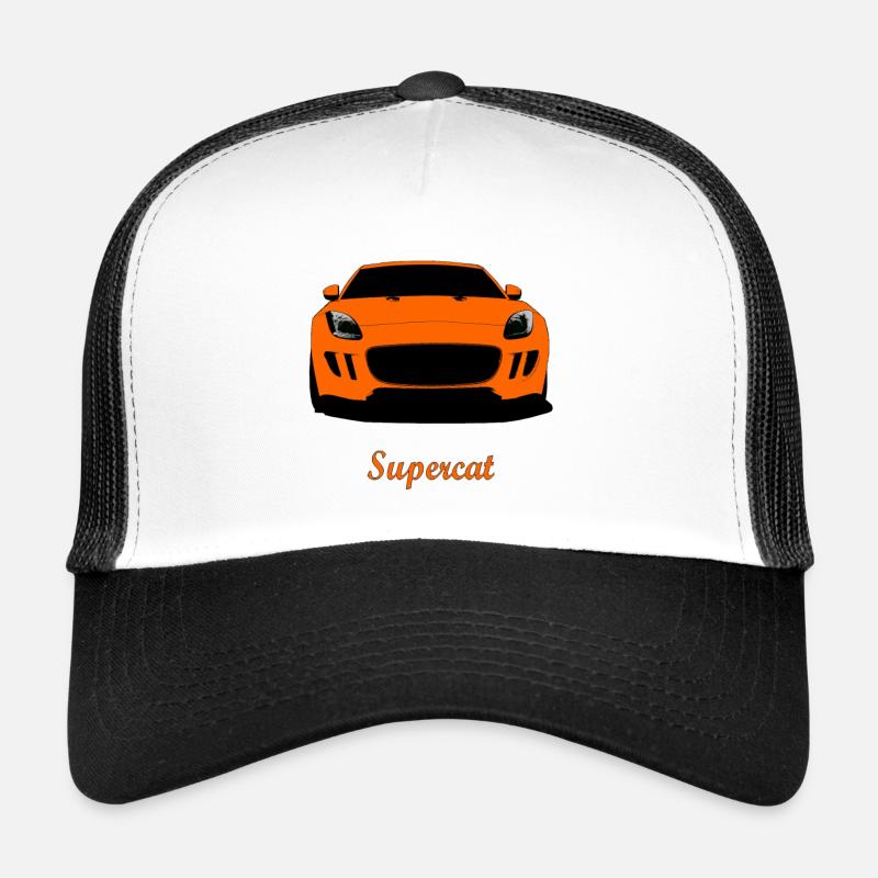 Supercat - Casquette trucker  - blanc/noir