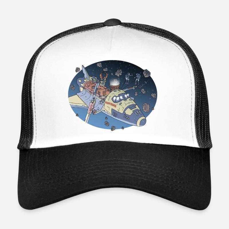 Space Adventure 3 Meteore - Trucker Cap - Weiß/Schwarz