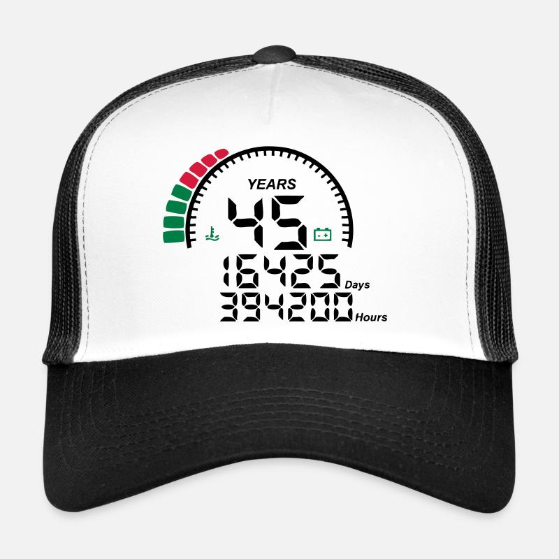 compteur anniversaire years ans 45 Casquette trucker 