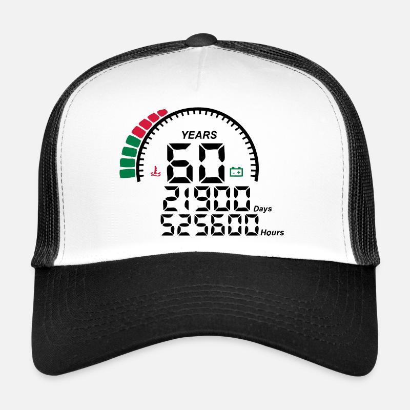 compteur anniversaire years ans 60 Casquette trucker 