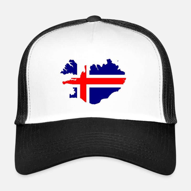 Iceland - Trucker Cap - Weiß/Schwarz