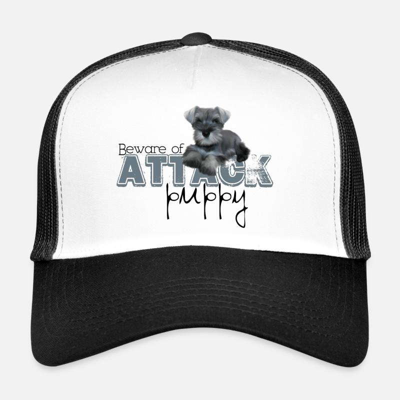 Schnauzer Attack Trucker Cap