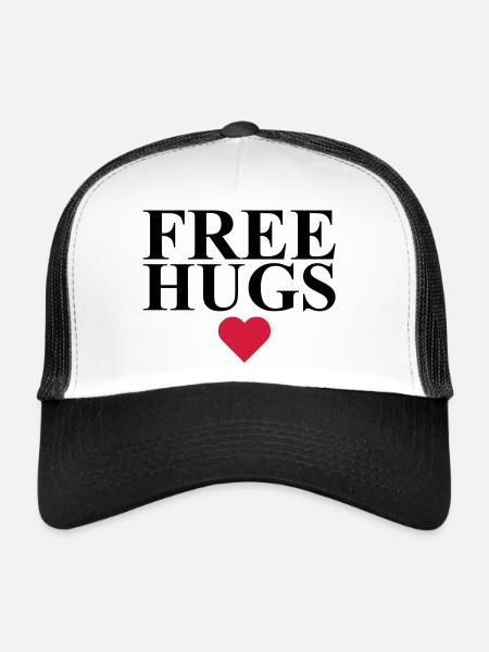 Free Hugs - Trucker Cap - white/black - Front