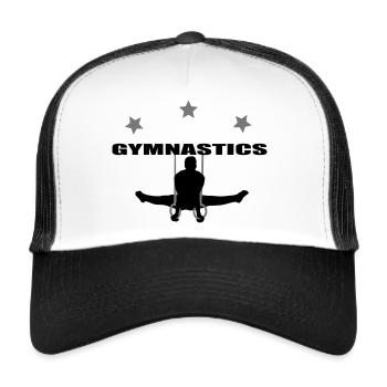 Gymnastics - Trucker Cap - Weiß/Schwarz - Vorne
