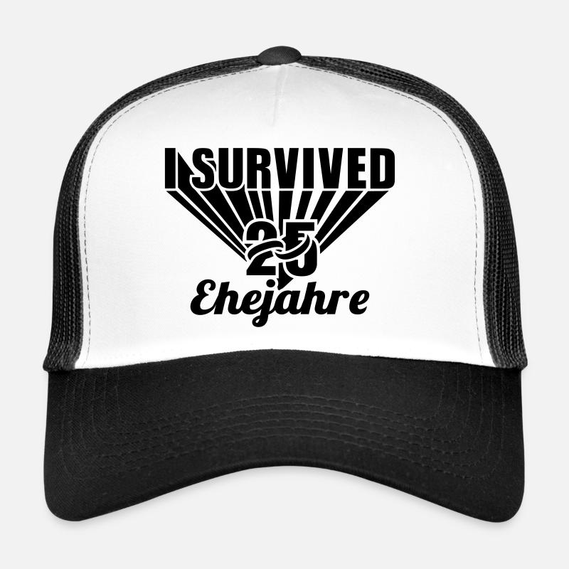 Argent anniversaire de mariage - 25 ans - Mariage Casquette trucker 