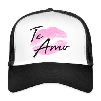Te Amo I love you - Trucker Cap - white/black - Front
