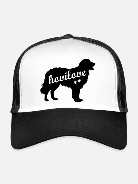 Hovilove Hovawart dog dog owner dog person - Trucker Cap - white/black - Front