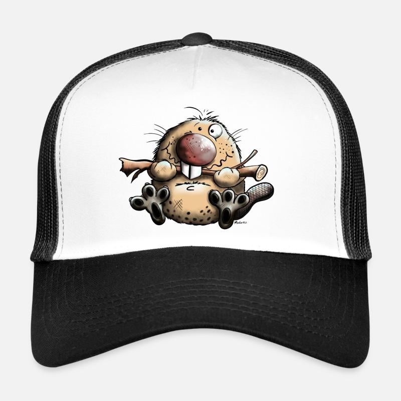 Lustiger Biber - Trucker Cap - Weiß/Schwarz