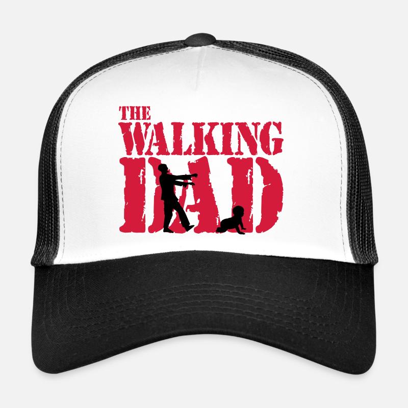 WALKING DAD - Trucker Cap - Weiß/Schwarz