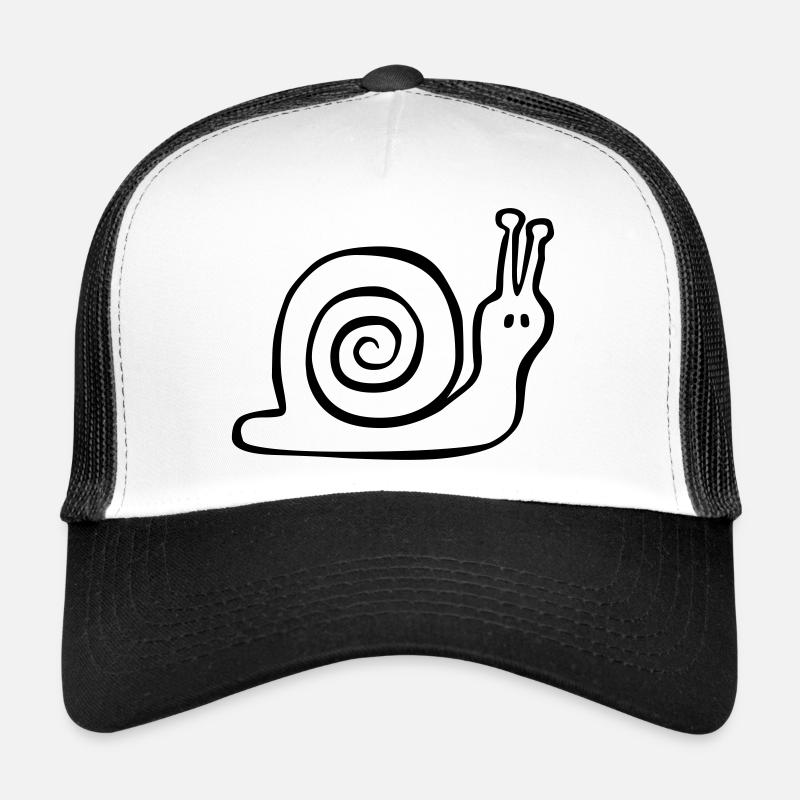 Handgezeichnete Schnecke Trucker Cap