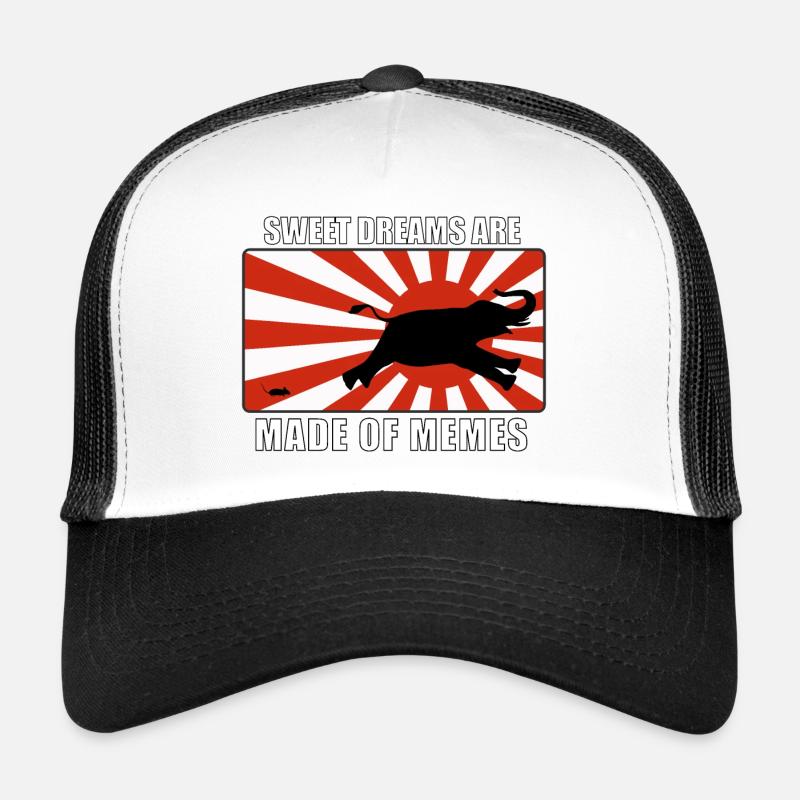 Memes - Trucker Cap - Weiß/Schwarz