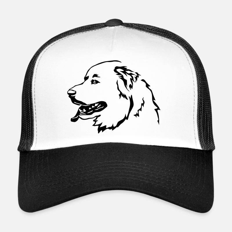 Pyrenean mountain dog head Trucker Cap