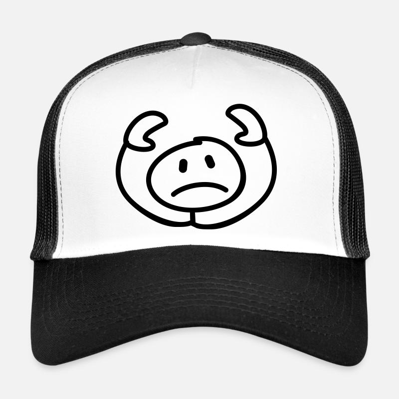 resigned stick man head Trucker Cap