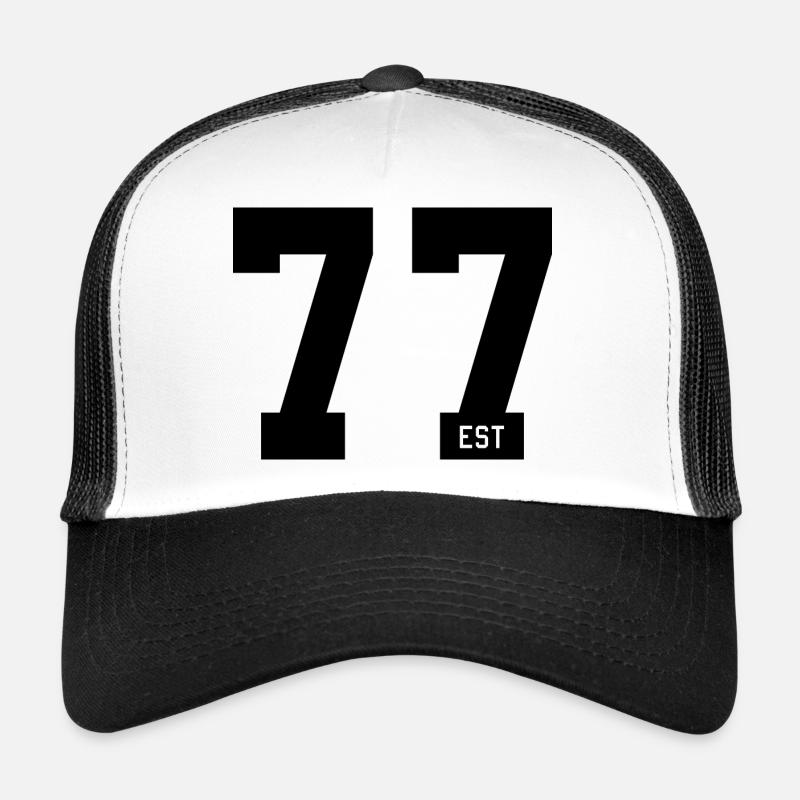 77 EST – Faute de frappe audacieuse et style de fond de teint Casquette trucker 