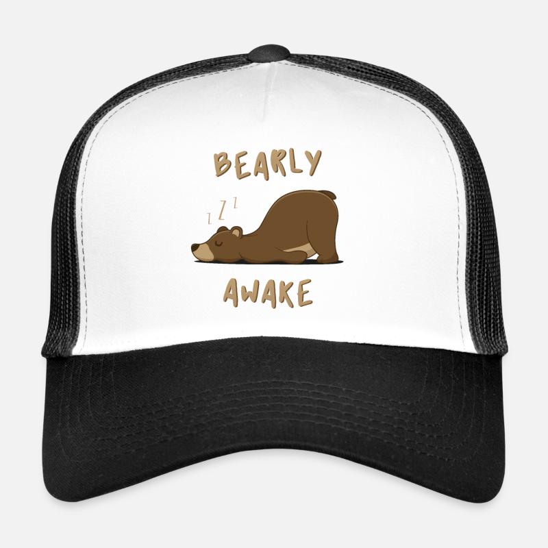 Bearly Awake - Cute Bear Trucker Cap