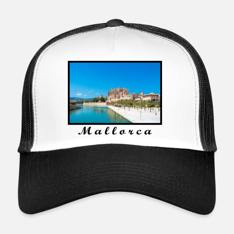 Mallorca Design - Casquette trucker - blanc/noir
