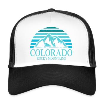 Colorado Mountain Rocky - Trucker Cap - Weiß/Schwarz - Vorne