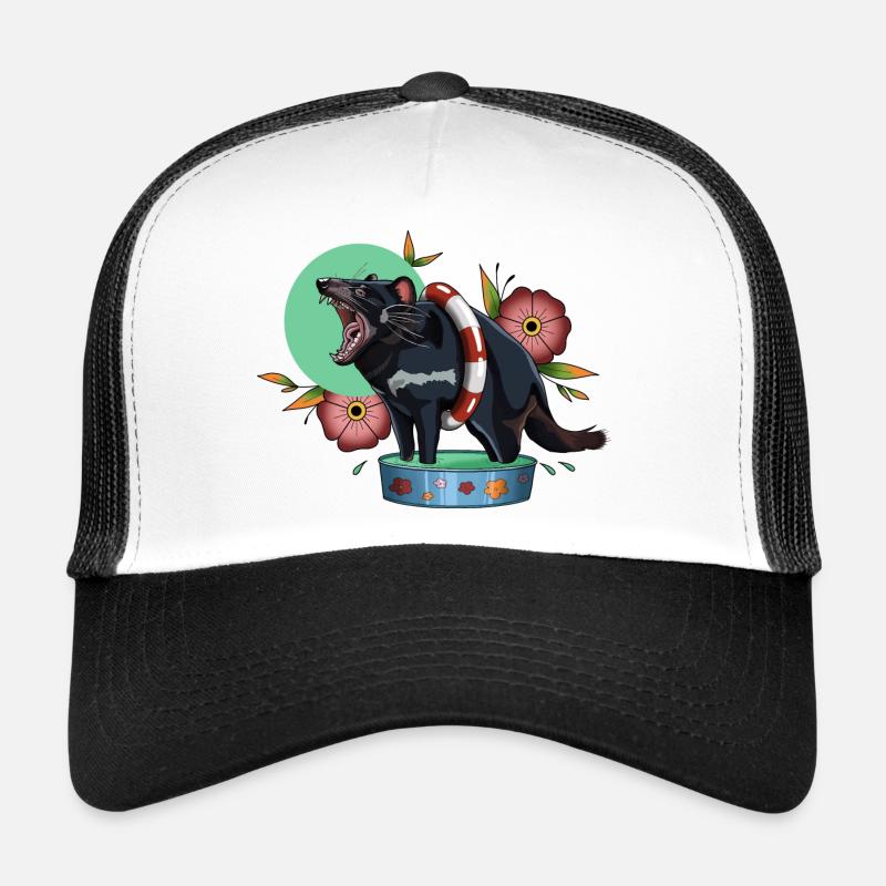 Tasmanian Devil - Trucker Cap - white/black