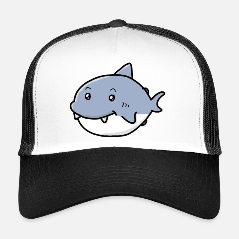 Cute Shark - Casquette trucker  - blanc/noir