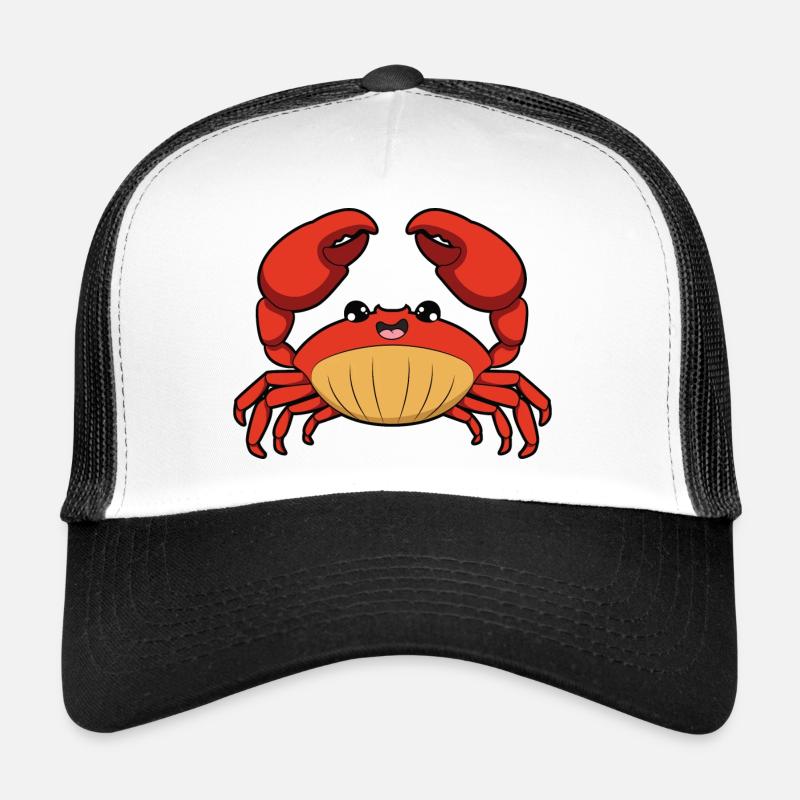 Krabbe - Trucker Cap - Weiß/Schwarz