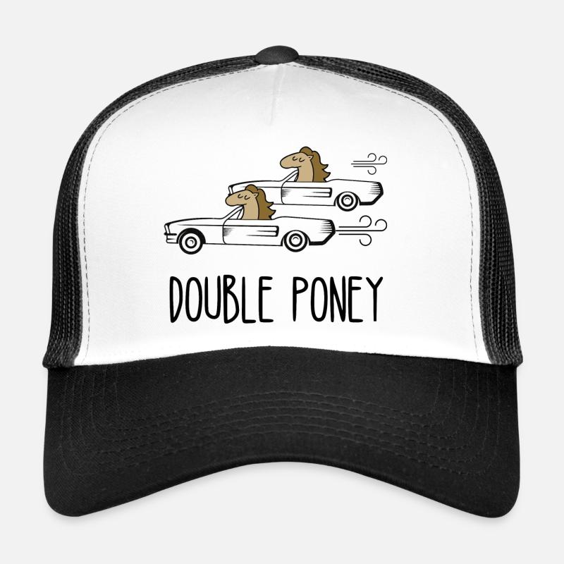 double poney Casquette trucker 