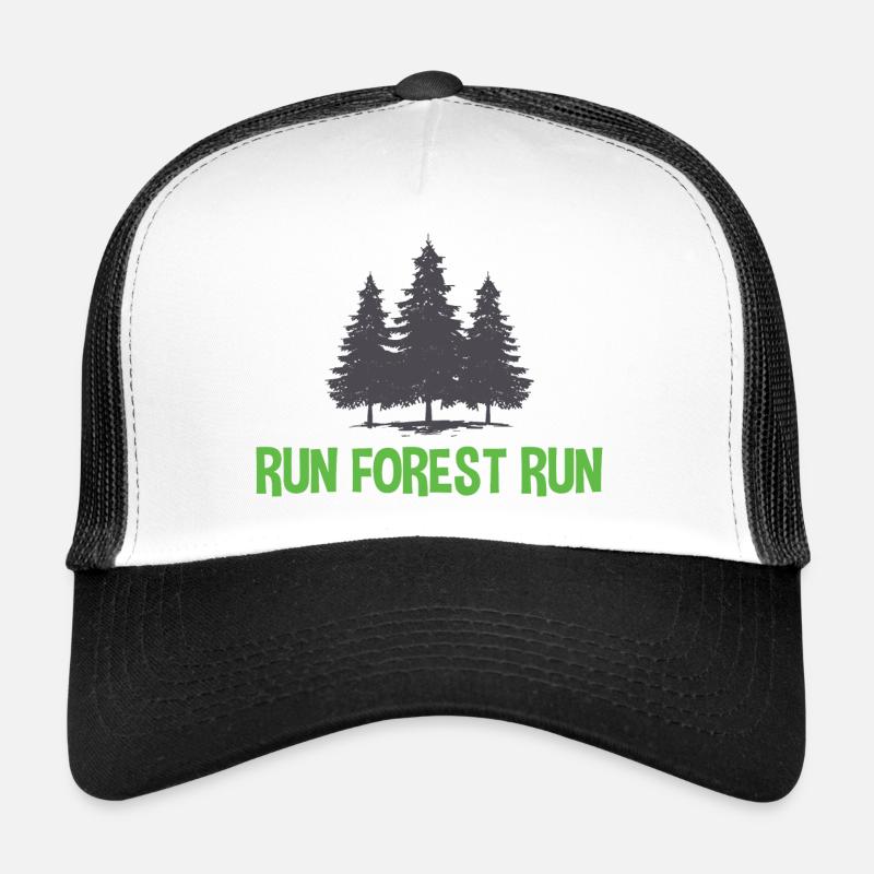 Run Forest Run - Trucker Cap - Weiß/Schwarz