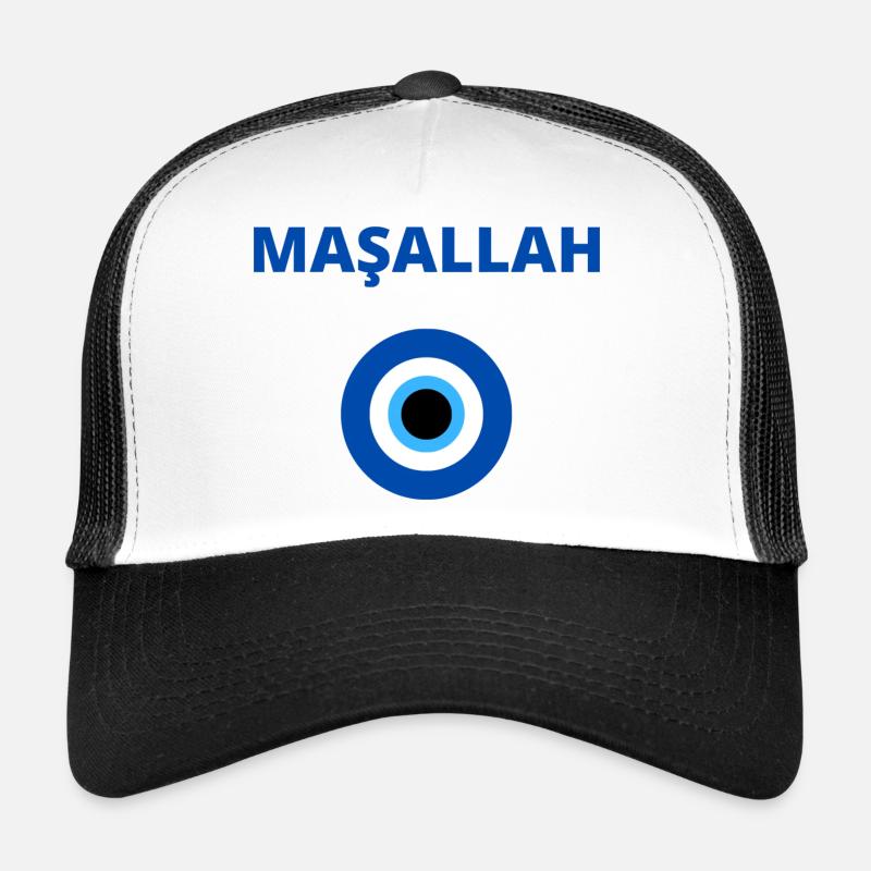 Masallah - Trucker Cap - Weiß/Schwarz