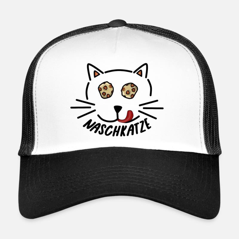 Naschkatze - Trucker Cap - Weiß/Schwarz