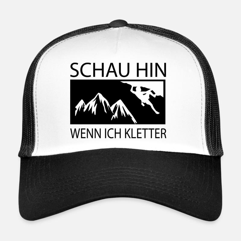 Bouldern Klettern Climbing - Trucker Cap - Weiß/Schwarz
