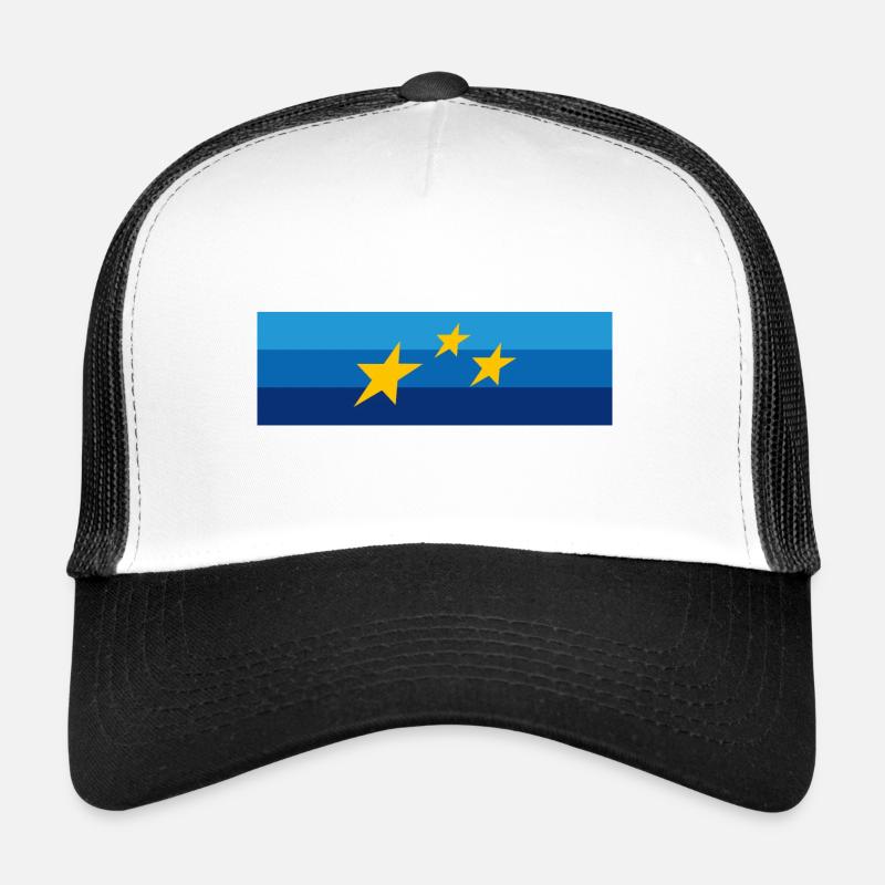 Champion d’Europe - Casquette trucker  - blanc/noir