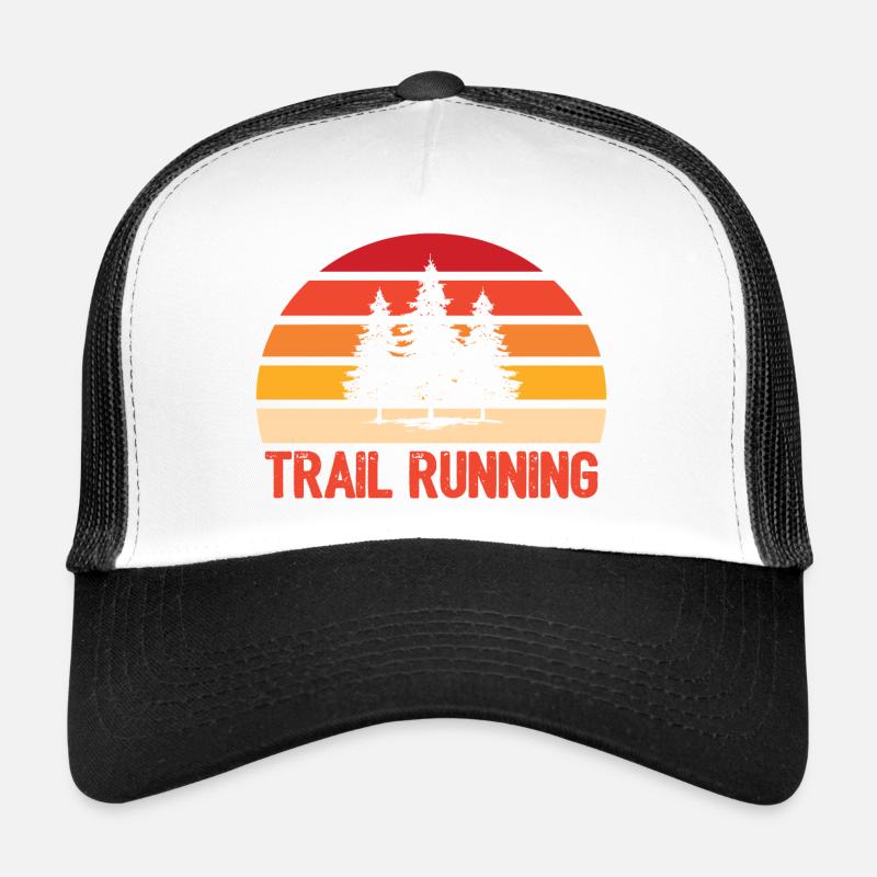 Trail Running - Casquette trucker  - blanc/noir