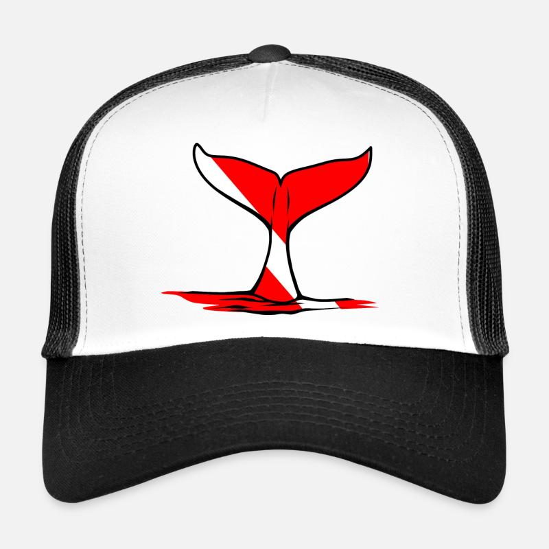 Whale Fin by Scuba.Style Trucker Cap
