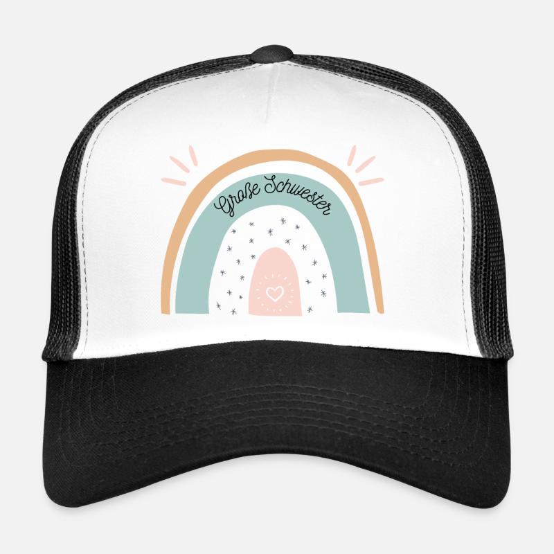 Große Schwester - Trucker Cap - Weiß/Schwarz
