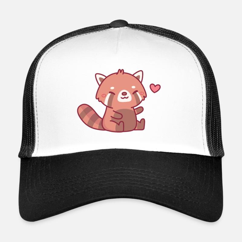 Mignon Happy Red Panda Casquette trucker 