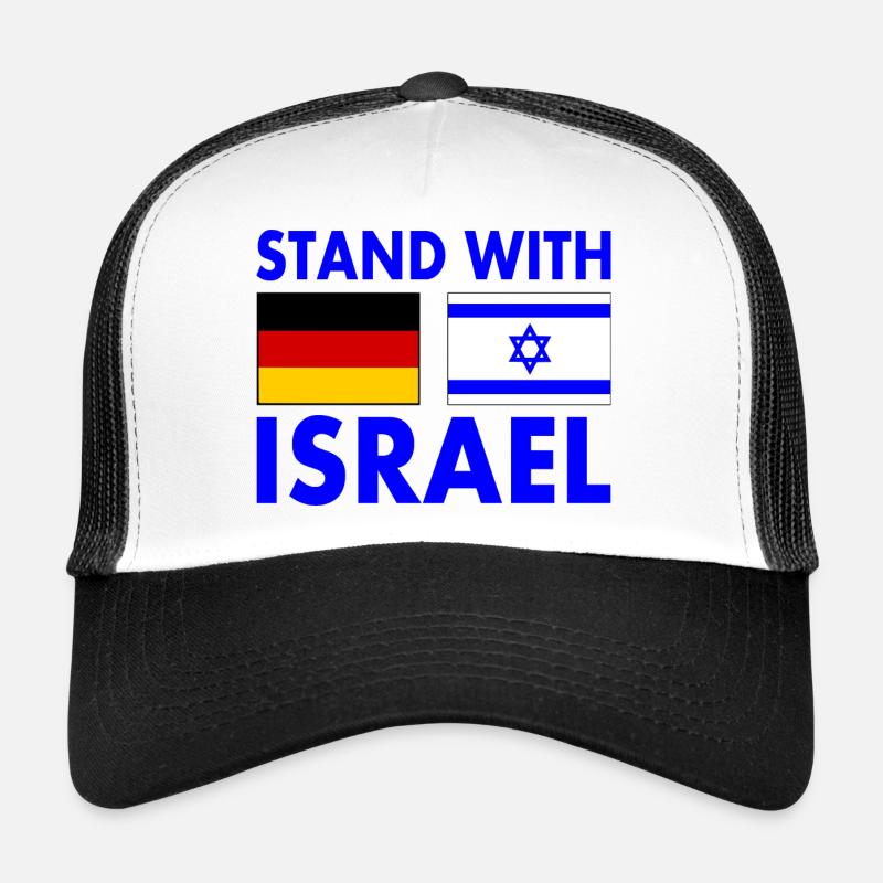 Israel - Trucker Cap - Weiß/Schwarz