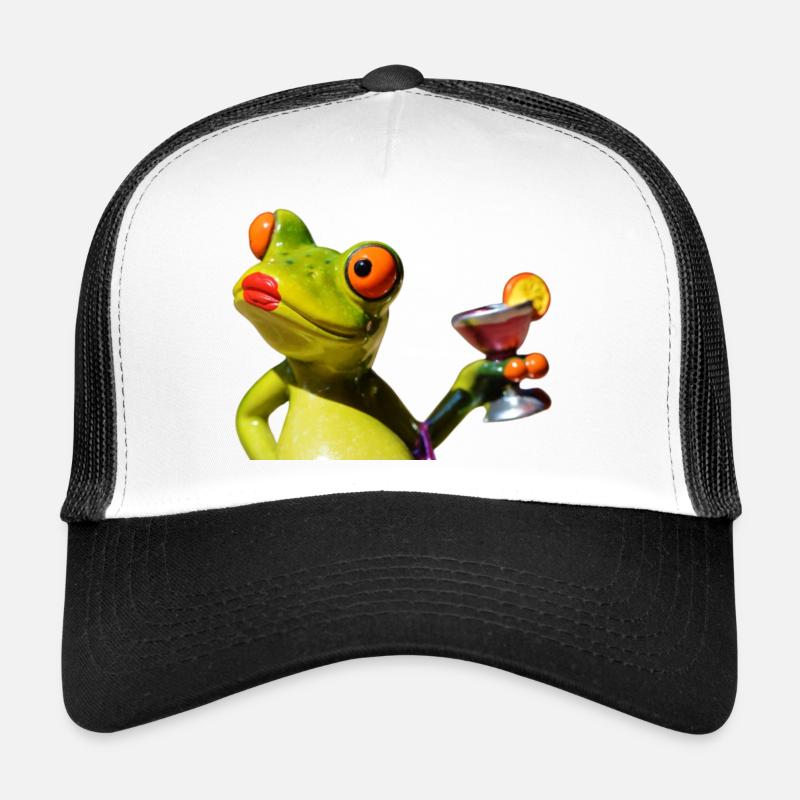 Lime Frog Martini Night Trucker Cap