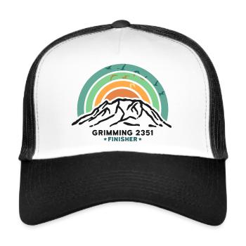 Grimming Grimmingstock Dachstein Berg Steiermark - Trucker Cap - white/black - Front
