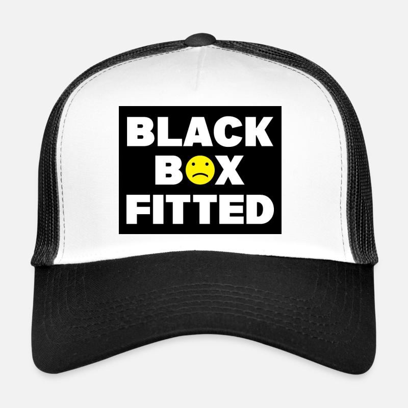 Black Box montiert - Auto Auto Fenster Stoßstange Aufkleber Trucker Cap