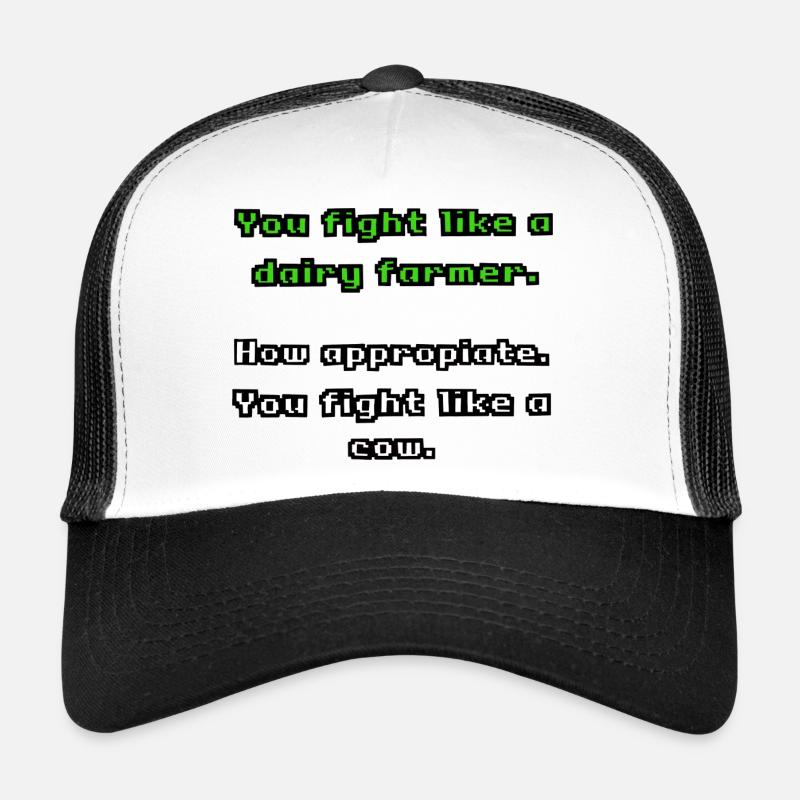 Dairy Farmer 3 - Trucker Cap - Weiß/Schwarz