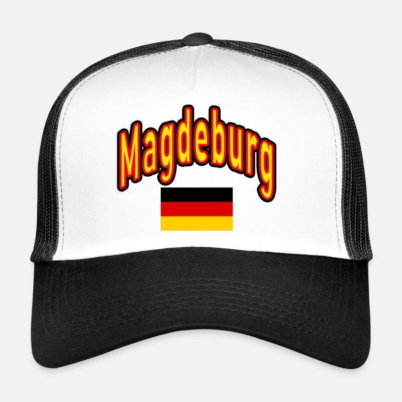 Drapeau allemand de Magdebourg Casquette trucker 