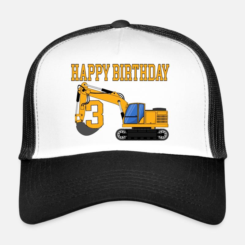 Pelle Joyeux anniversaire 3 Casquette trucker 