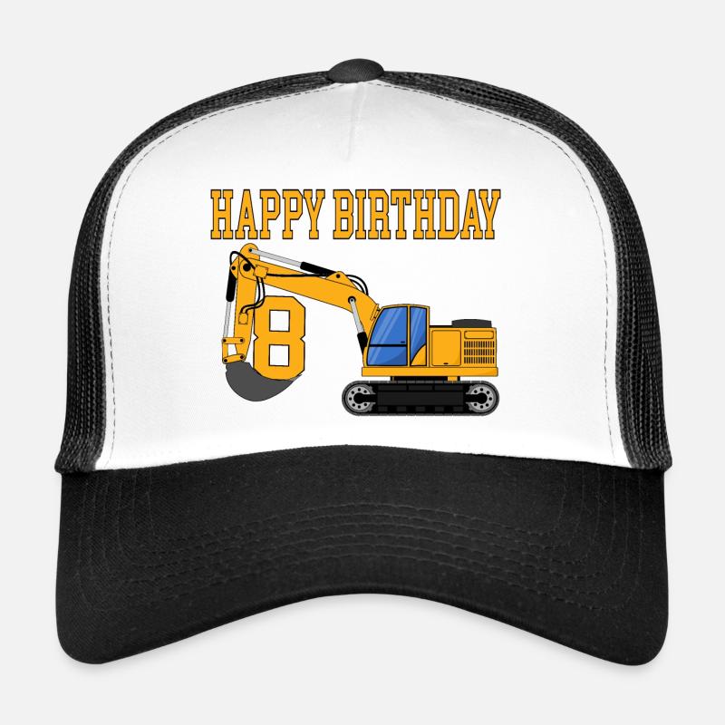 Bagger Happy Birthday 8 Trucker Cap