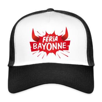 Féria de Bayonne ! Festayre - Casquette trucker  - blanc/noir - Devant