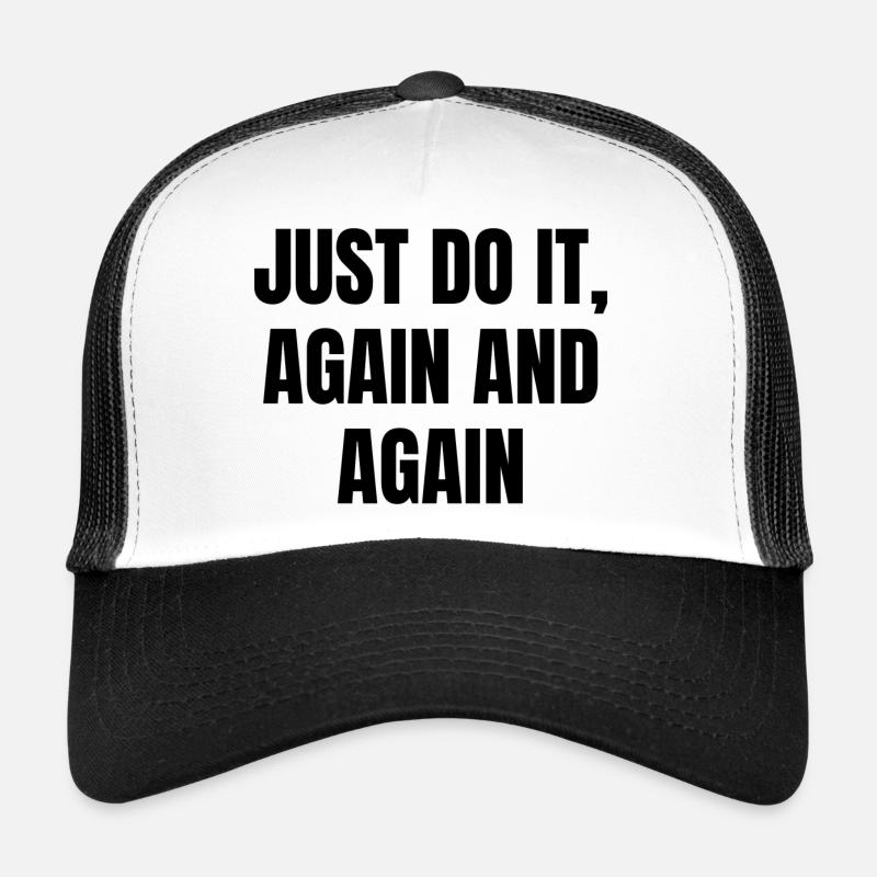 Fitness Machen - Trucker Cap - Weiß/Schwarz