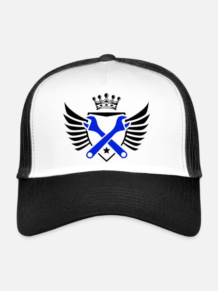 Armoiries de l’artisanat - Casquette trucker  - blanc/noir - Devant